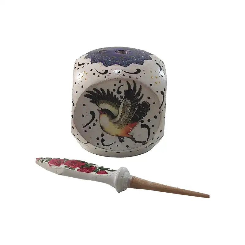 سرمه دان تکچین کالا مدل گل کد SOR-3