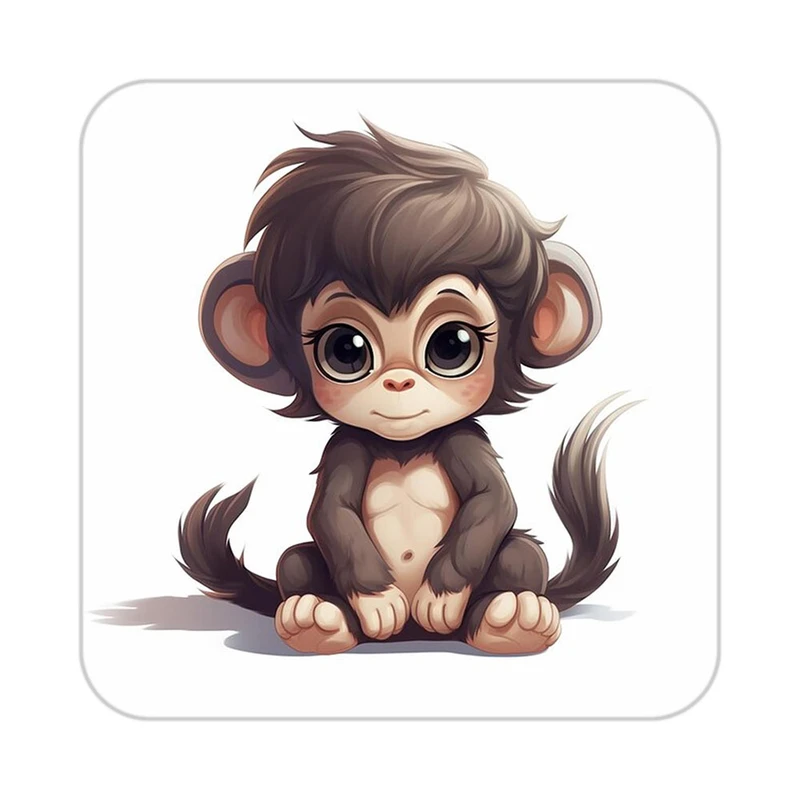 زیر لیوانی کاکتی طرح حیوانات کارتونی مدل mp28206