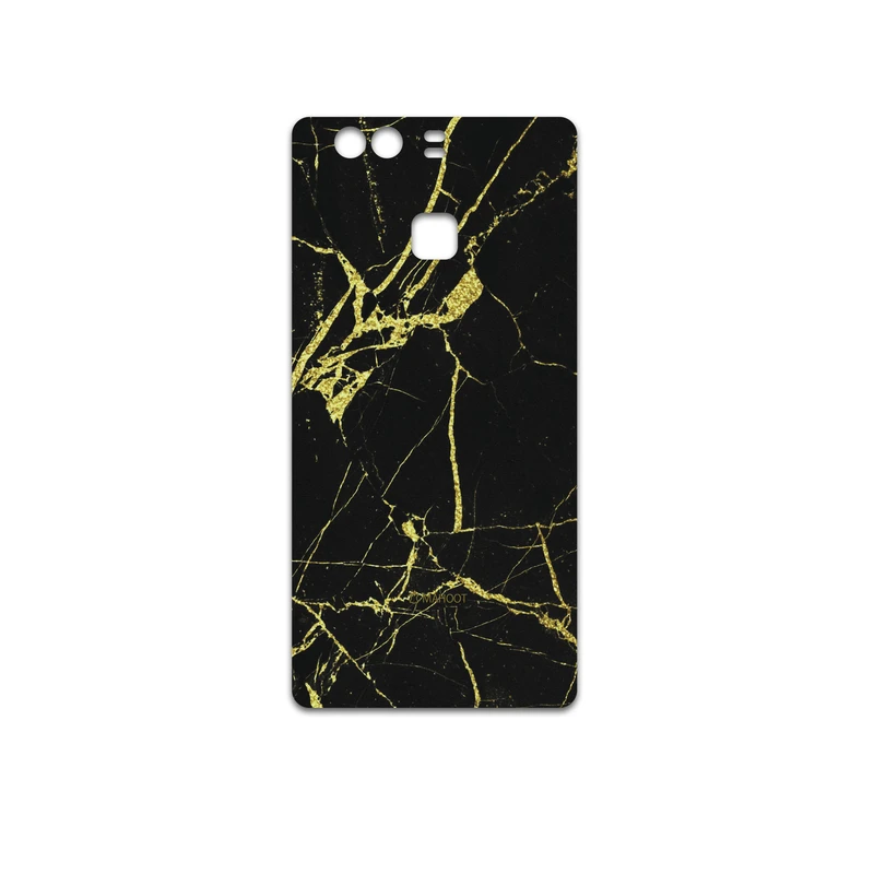 برچسب پوششی ماهوت مدل Graphite-Gold-Marble مناسب برای گوشی موبایل هوآوی P9
