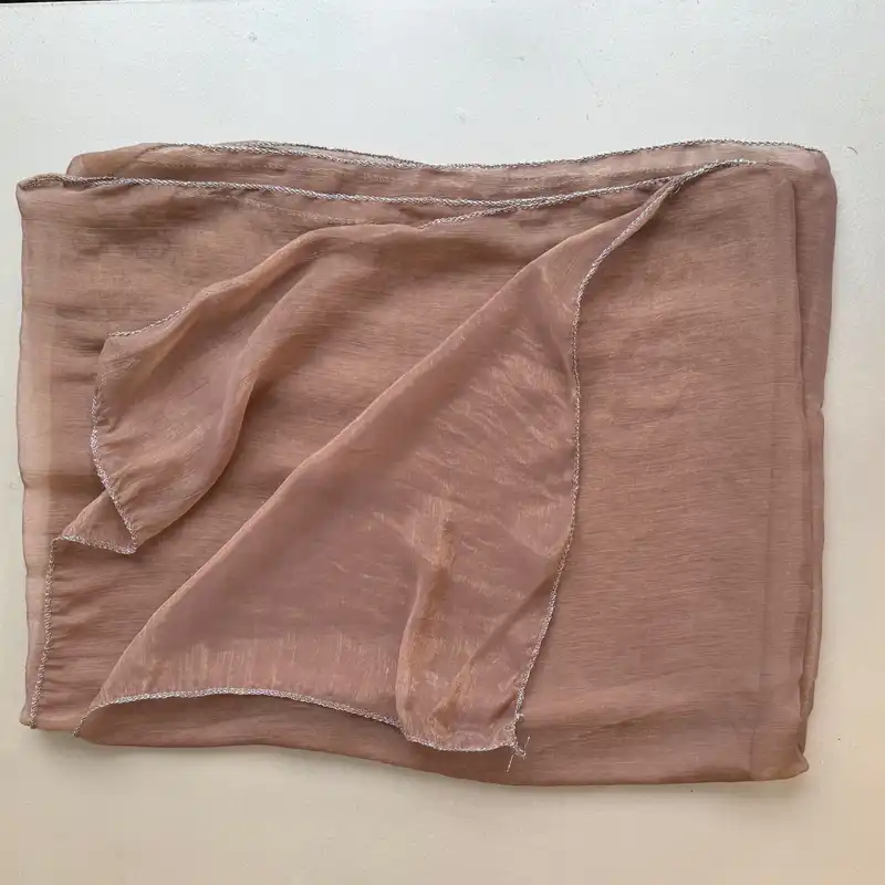 شال زنانه مدل ساده حریر شیشه ای مهمانی مجلسی