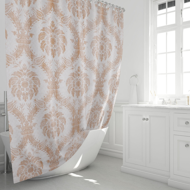 پرده حمام پیسو مدل BZ-55 سایز  180×200 سانتی متر