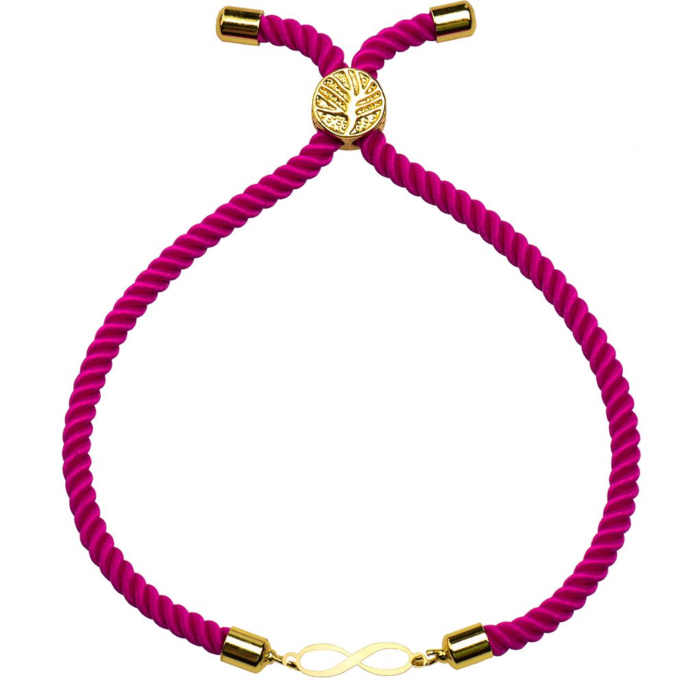 دستبند طلا 18 عیار زنانه کرابو طرح بینهایت مدل Kr1562 -  - 1