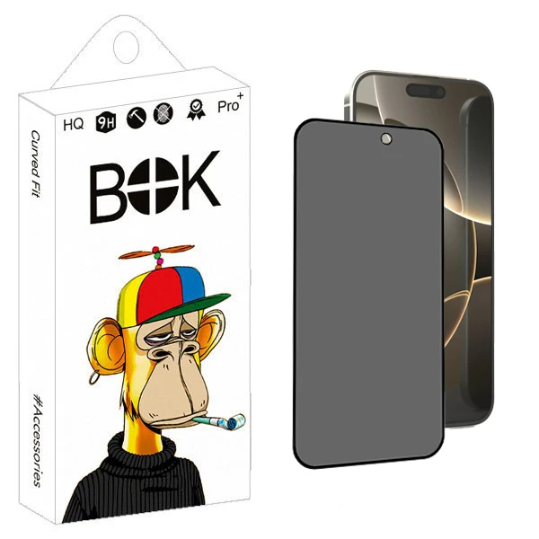 محافظ صفحه نمایش حریم شخصی بوک مدل 005 مناسب برای گوشی موبایل اپل Iphone 16