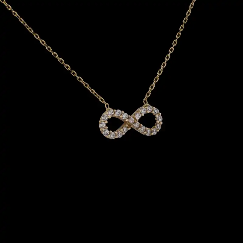 گردنبند طلا 18 عیار زنانه تاج مدل G13