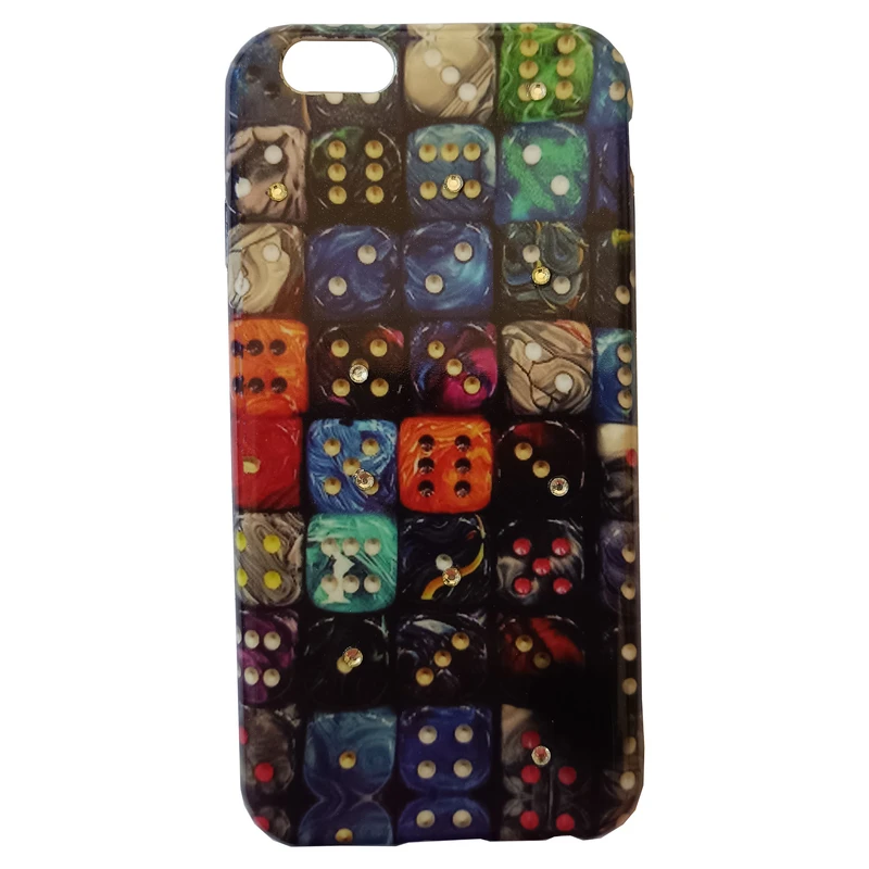 کاور مدل ژله ای طرح تاس مناسب برای گوشی موبایل اپل iPhone 6/6S