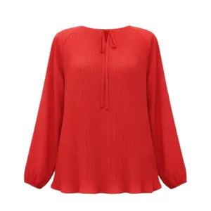 بلوز آستین بلند یقه بندی زنانه مدل Sho1