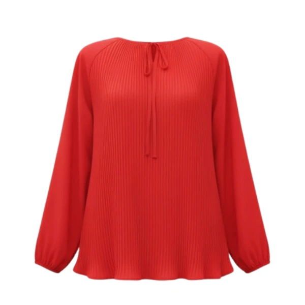 بلوز آستین بلند یقه بندی زنانه مدل Sho1