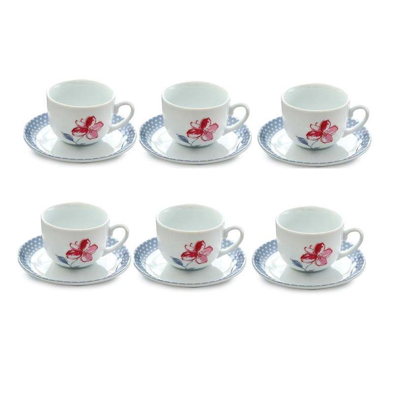 سرویس چای خوری 12 پارچه چینی زرین ایران مدل Valencia درجه 1