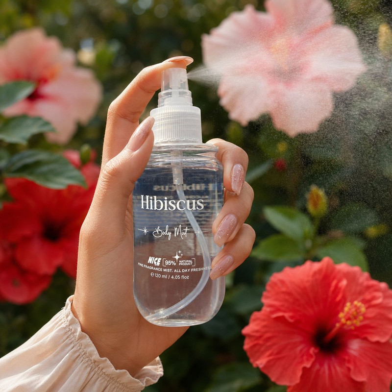 بادی میست زنانه نایس پاپت مدل Hibiscus با رایحه شیرین و گلی حجم 120 میلی‌لیتر