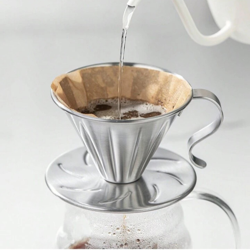 دریپر قهوه مدل V60 steel کد portable