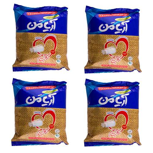 نمک خوراکی یددار 100% تصفیه شده و تبلور مجدد آریامن - 800 گرم مجموعه 4 عددی