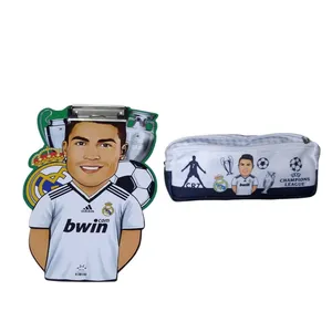 بسته لوازم تحریر مدل فوتبالی رونالدو کد mn21 مجموعه 2 عددی