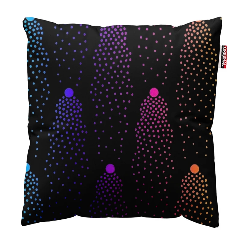 کوسن پاد آفرین مدل خال خالی رنگی کد 97 سایز 30*15 سانتی متر