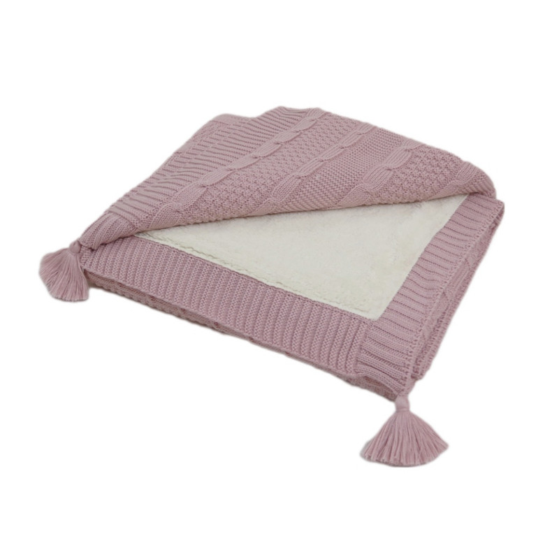پتوی نوزاد مدل بافت خزدار سایز 100x90 سانتی متر