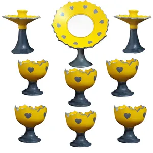مجموعه ظروف هفت سین 9 پارچه کد f013