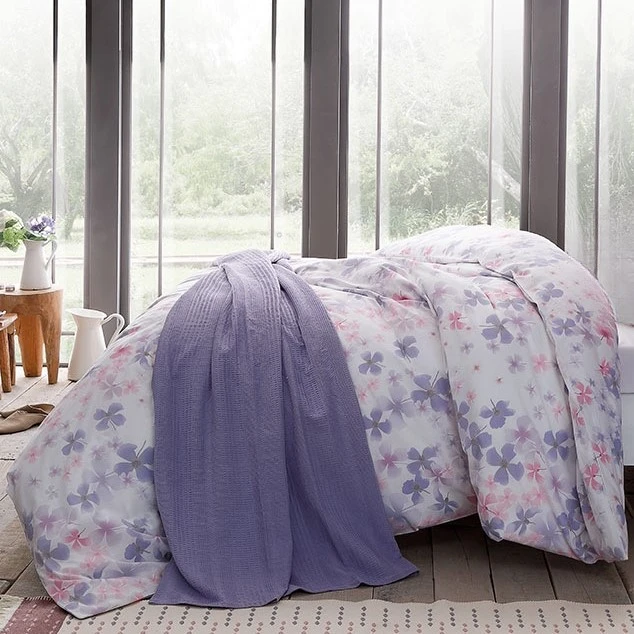 روکش لحاف انگلیش هوم مدل Violet Rhymes دو نفره سایز 200x220 سانتی متر