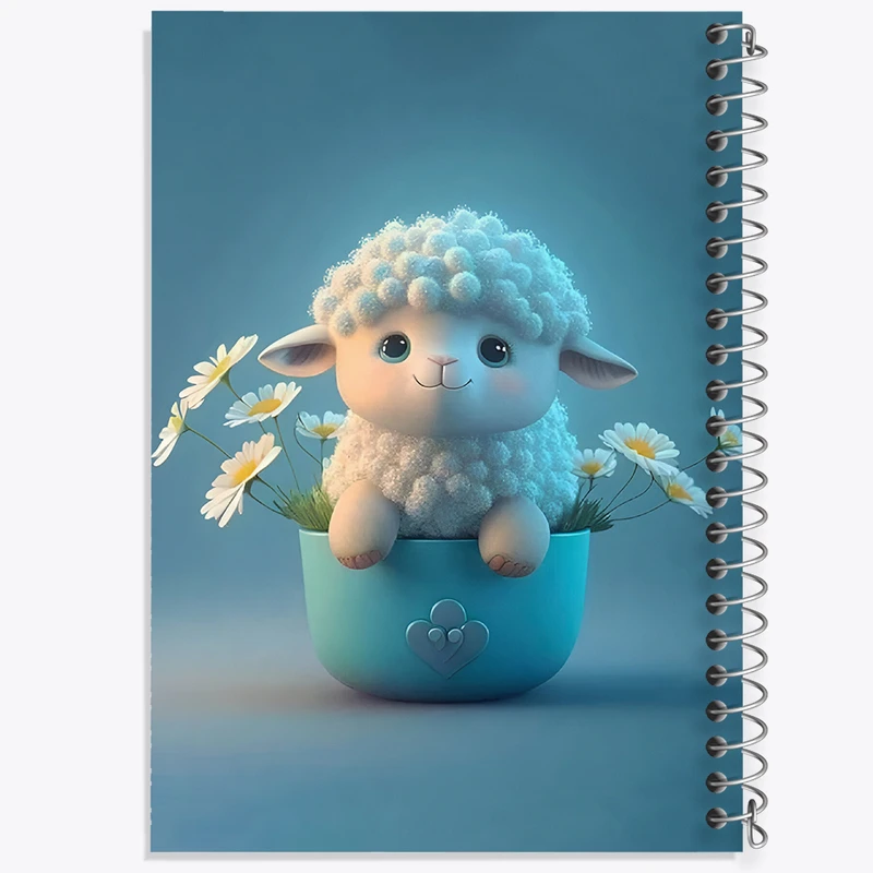 دفتر لیست خرید 50 برگ خندالو طرح گوسفند کیوت کد F6825