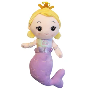 عروسک طرح پری دریایی مدل mermaid ارتفاع 35 سانتی متر