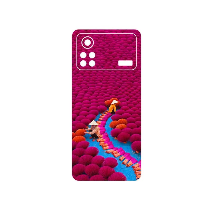 برچسب پوششی ماهوت مدل Vietnam Incense Wood Farms مناسب برای گوشی موبایل شیائومی Poco X4 Pro 5G