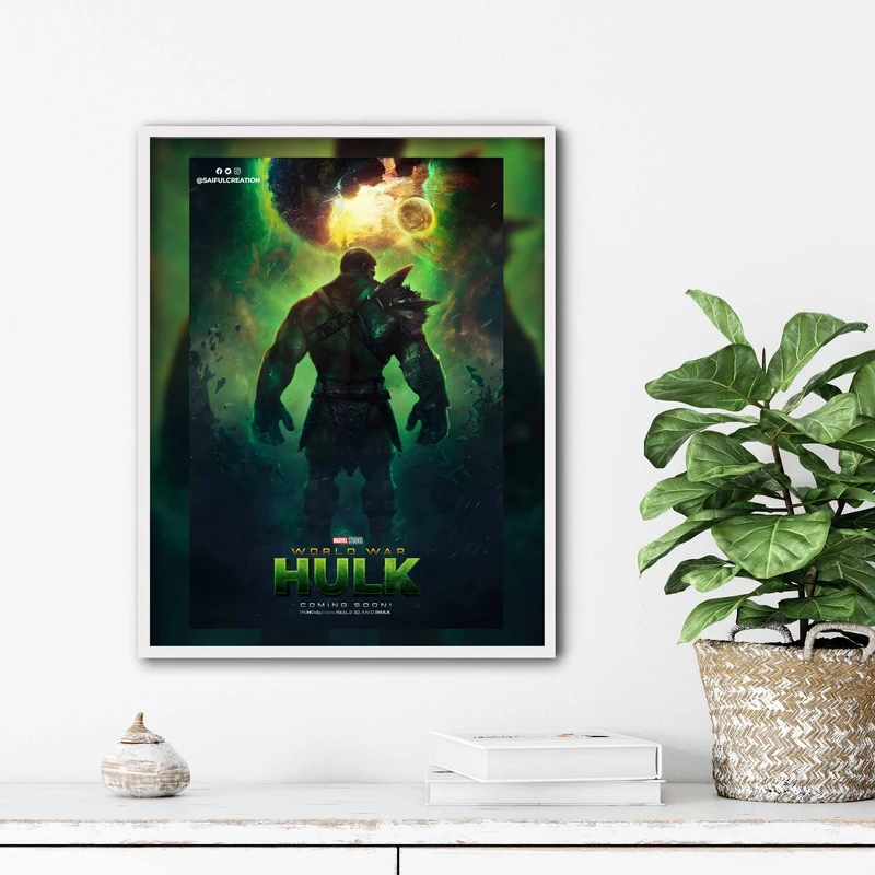 تابلو آتریسا طرح پوستر فیلم hulk مدل ATm297