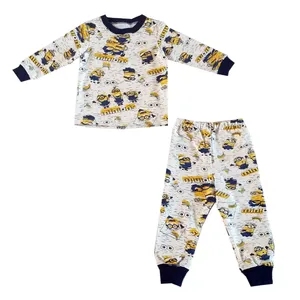 ست تی شرت آستین بلند و شلوار بچگانه مدل minions