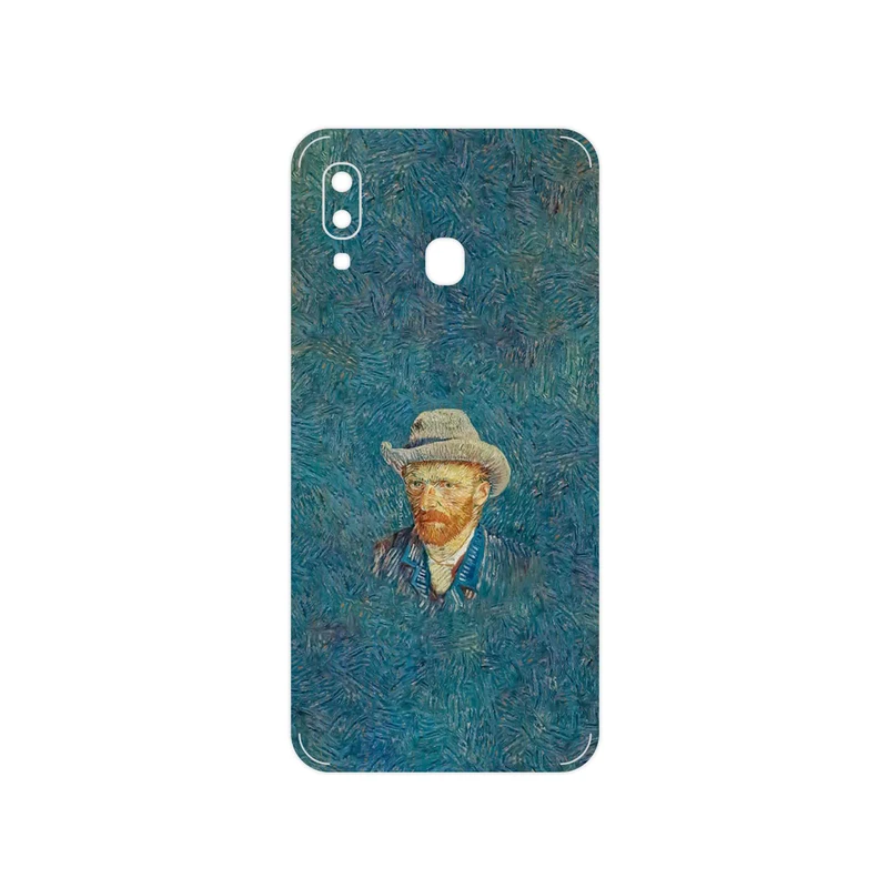 برچسب پوششی ماهوت مدل Self portrait with a gray felt hat مناسب برای گوشی موبایل سامسونگ Galaxy A20