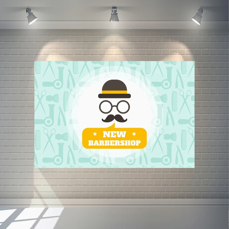 پوستر پارچه ای طرح آرایشگاه مردانه مدل SDP106