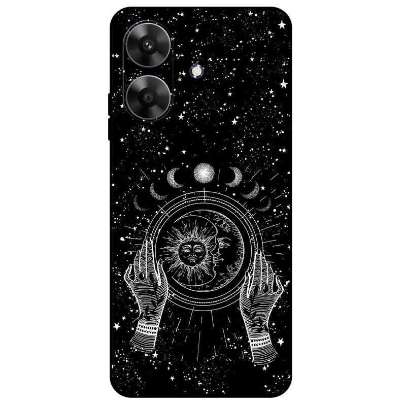 کاور مگافون طرح ماه و خورشید مدل 1892 مناسب برای گوشی موبایل ریلمی Note 60 / Note 60X