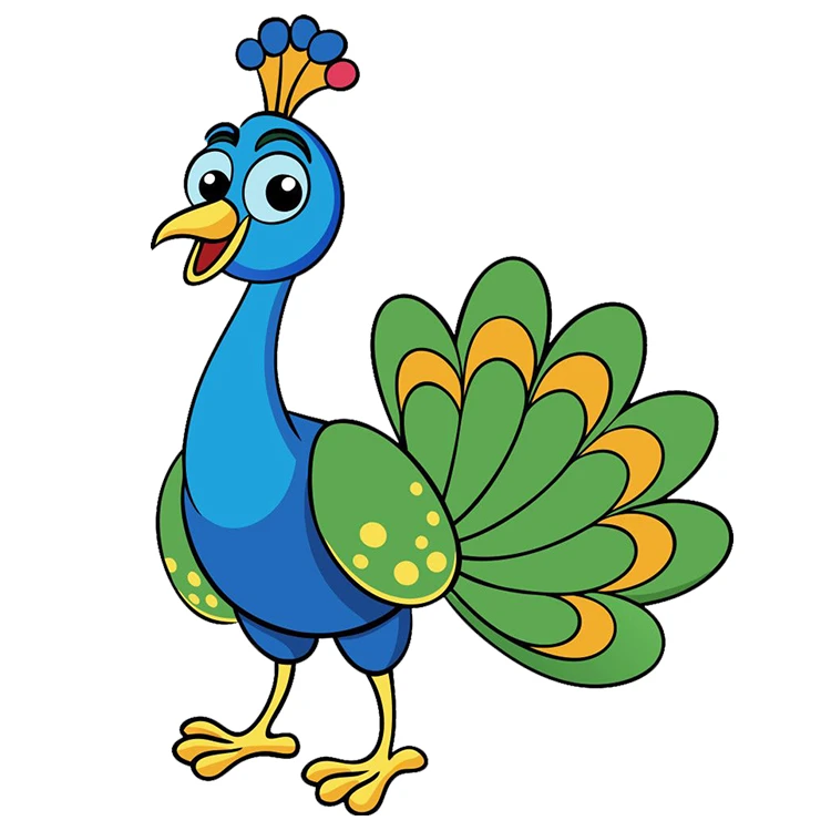 استیکر پارچه و لباس پاد آفرین مدل طاووس کد DKST538