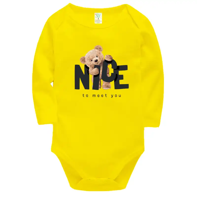 بادی آستین بلند نوزادی نیل کوک مدل Winter Teddy مجموعه 5 عددی