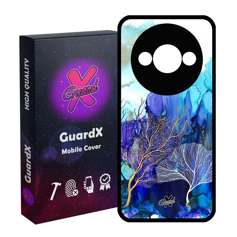 کاور گارد ایکس طرح آبرنگی مدل Glass10292 مناسب برای گوشی موبایل شیائومی Redmi A3 4G/ A3X 4G/ Poco C61
