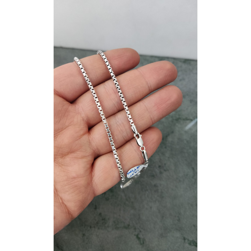 زنجیر نقره مردانه لیردا طرح ونیزی مدل SH 1005