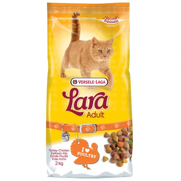 غذا خشک گربه ورسلاگا مدل lara adult poultry وزن 2 کیلوگرم