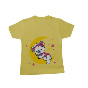 تی شرت آستین کوتاه دخترانه مدل Kh40