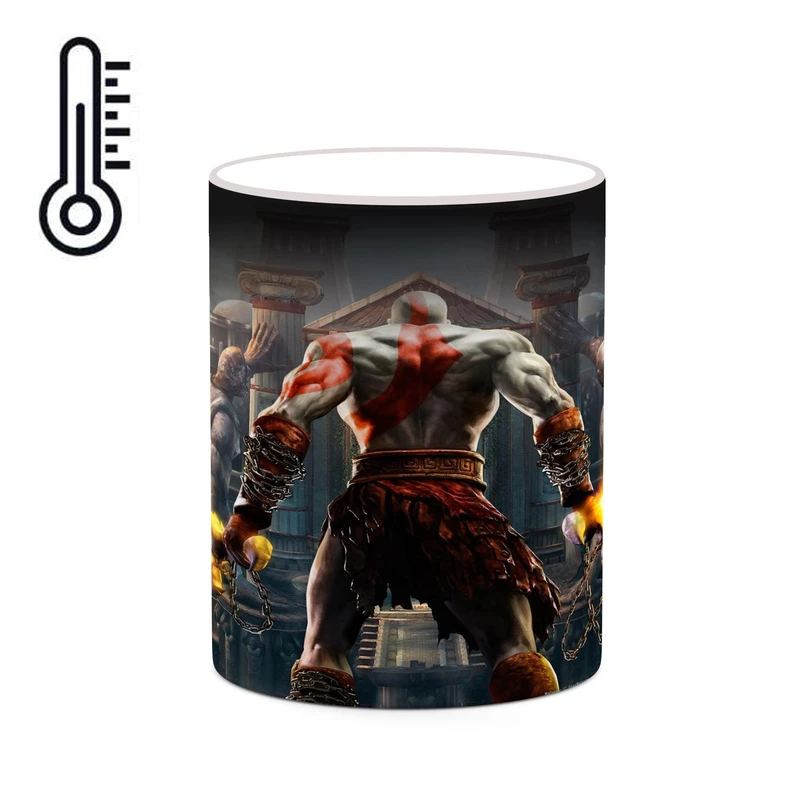 ماگ حرارتی کاکتی طرح گاد آف وار God Of War مدل mgh40624