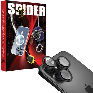 محافظ لنز دوربین اسپایدر مدل Ring Metal مناسب برای گوشی موبایل اپل iPhone 16 Pro Max