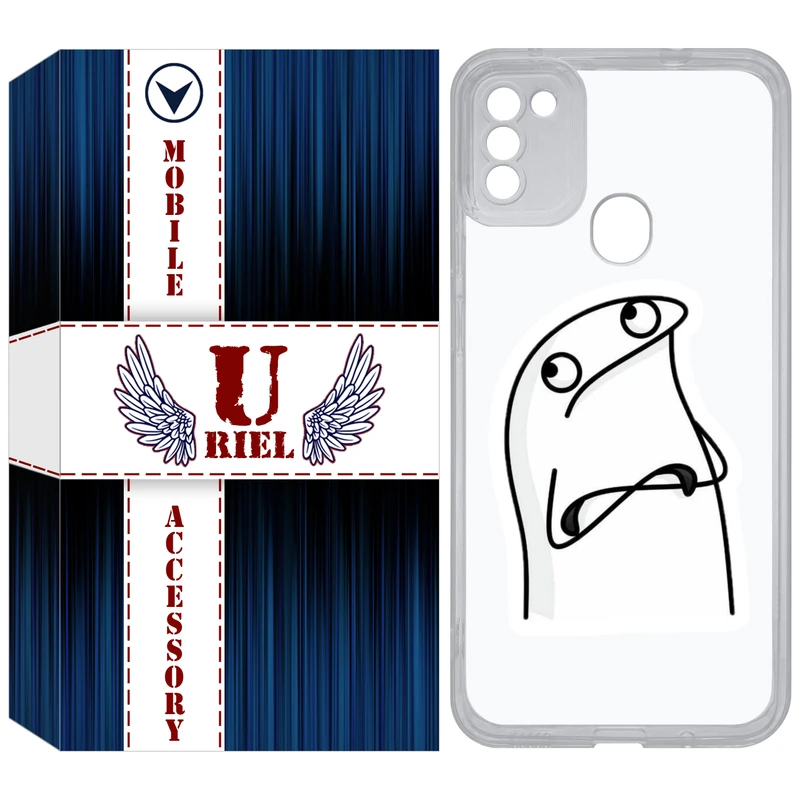 کاور یوریل مدل Clear کد 80 طرح کلافه مناسب برای گوشی موبایل سامسونگ Galaxy A11 / M11