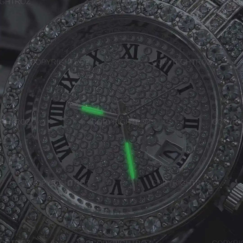 ساعت مچی عقربهای مردانه مدل فول نگین دیت جاست ساعت مچی عقربهای مردانه مدل فول نگین دیت جاست