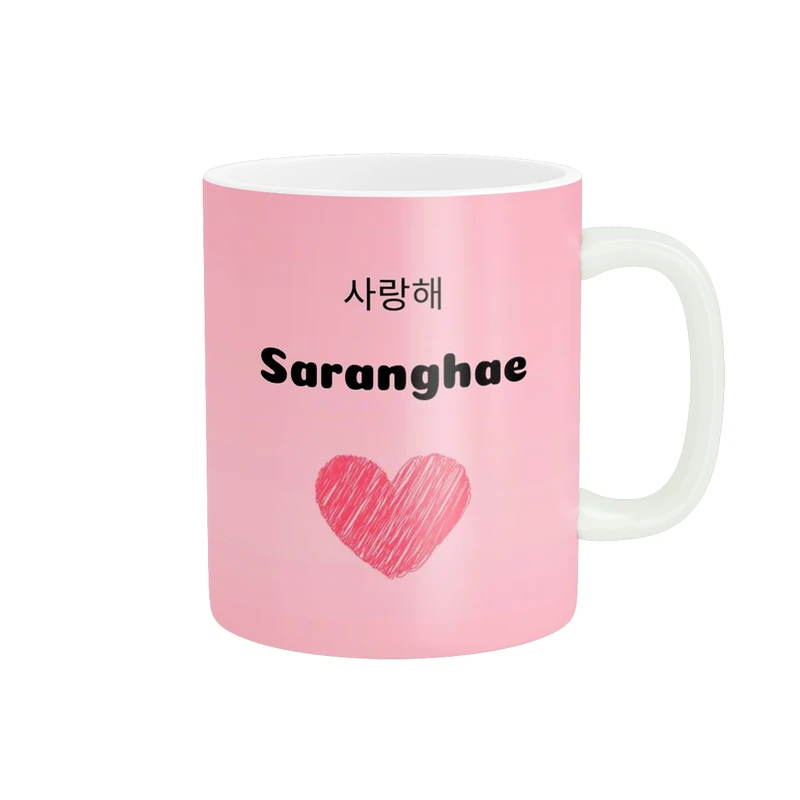 ماگ پاد آفرین طرح کلمه به زبان کره ای کد 622