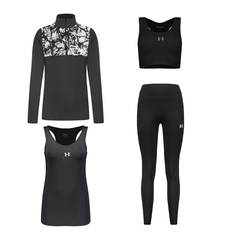 ست چهار تکه لباس ورزشی زنانه مدل 1801-4104-276-9101