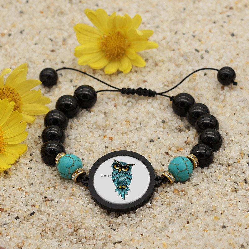 دستبند زنانه ناکسیگو طرح جغد کد BR4350