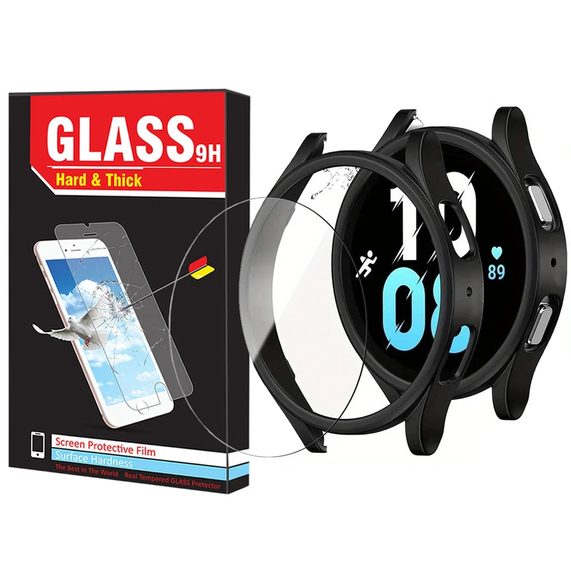 کاور هارد اند تیک مدل PC-Bumper-HT مناسب برای ساعت هوشمند سامسونگ Galaxy Watch 5 44mm به همراه محافظ صفحه نمایش