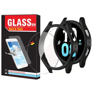 Hard And Thick PC-Bumper-HT Cover For Samsung Galaxy Watch 5 44mm with screen protector