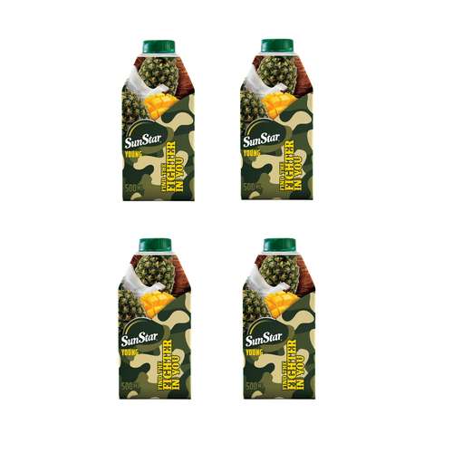 آبمیوه نکتار چریکی استار - 500 میلی لیتر بسته 4 عددی