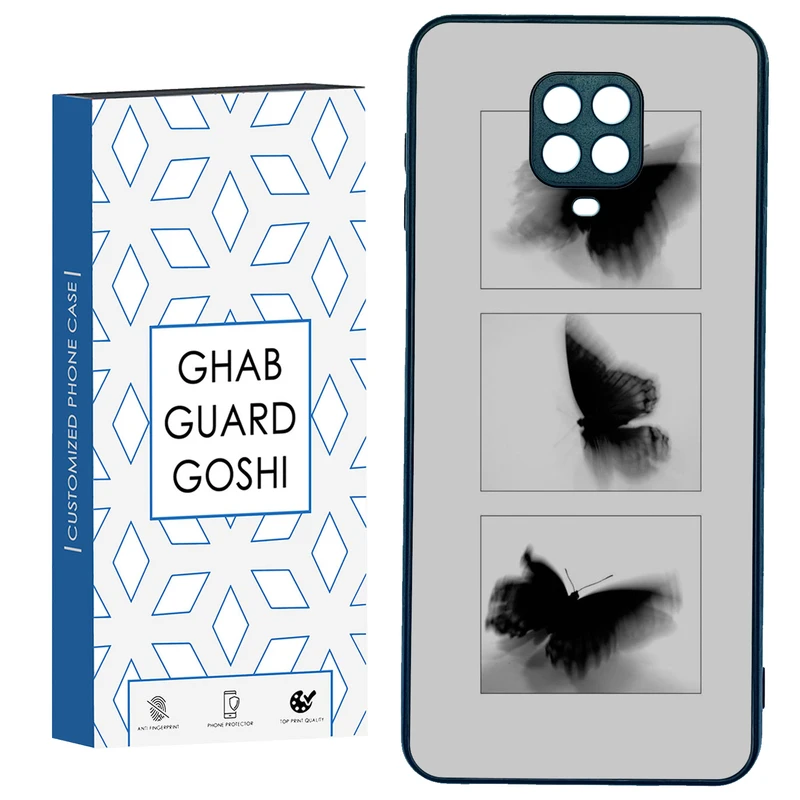 کاور قاب گارد گوشی طرح پروانه کد TPU-178 مناسب برای گوشی موبایل شیائومی Redmi Note 9 pro / Note 9s