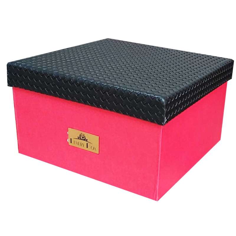 جعبه هدیه طرح لاکچری باکس حصیری کد 2