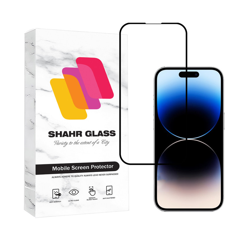 محافظ صفحه نمایش شهر گلس مدل FULSLSH مناسب برای گوشی موبایل اپل iPhone 14 Pro Max