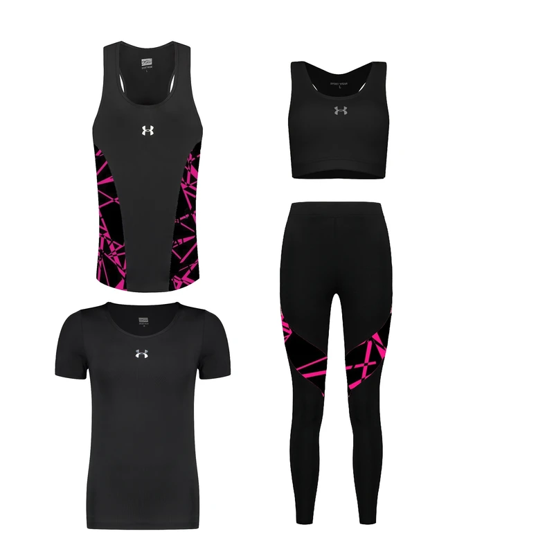 ست چهار تکه لباس ورزشی زنانه مدل 1801-1401-7101-8101