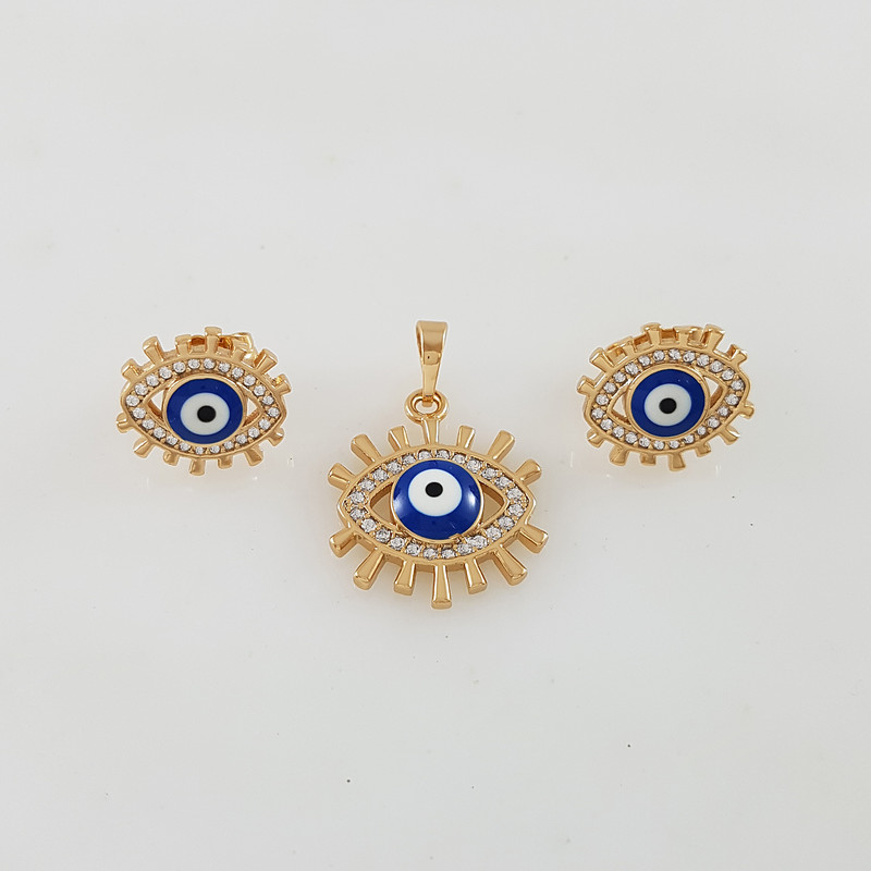 نیم ست زنانه ژوپینگ مدل چشم نظر کد 1431