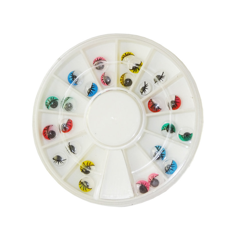 مجموعه تزیین ناخن طرح چشم مدل D47 مجموعه 3 عددی